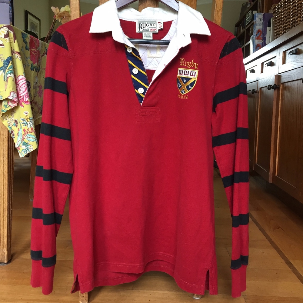Ralph Lauren Youth L Vintage Rugby Long Sleeved